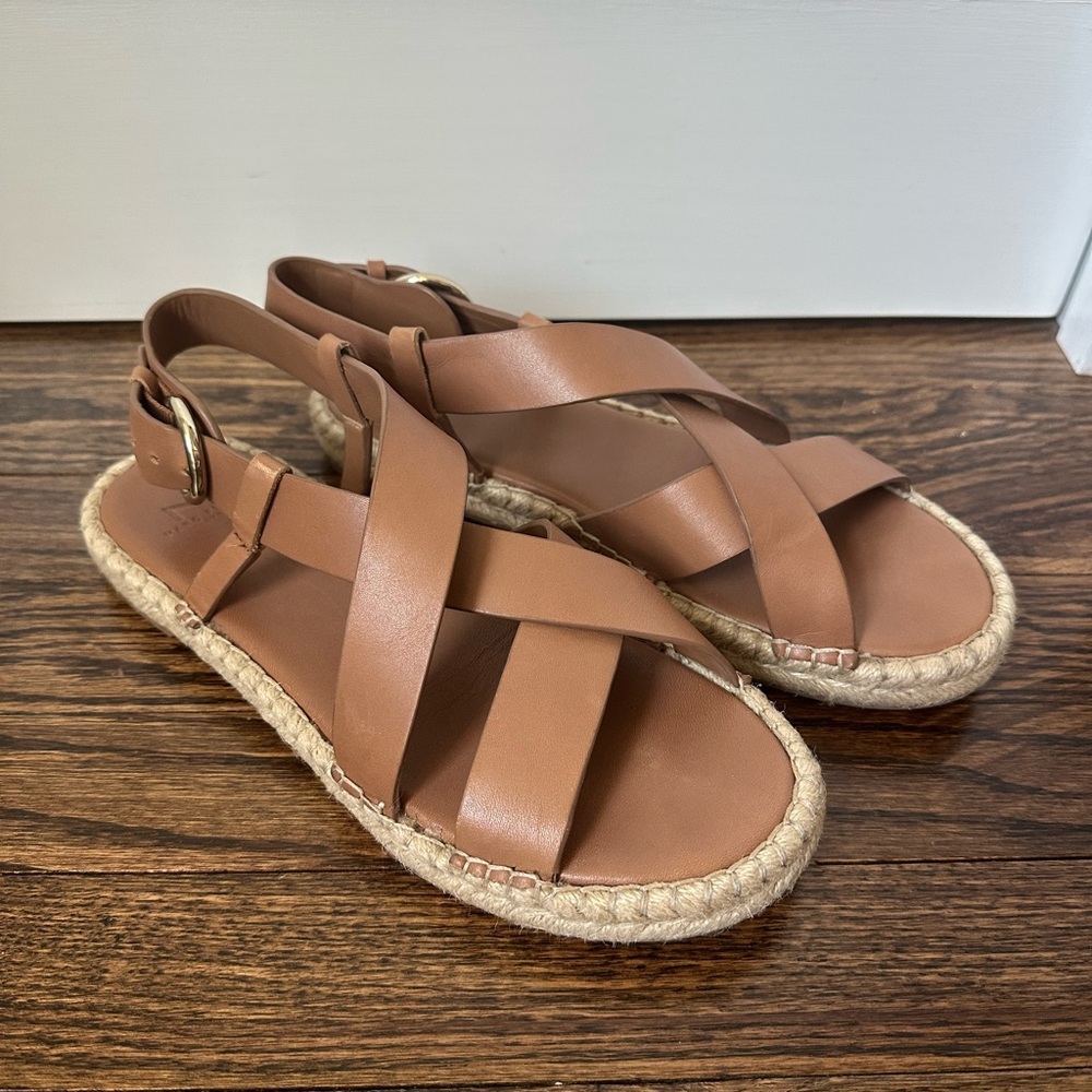 Marc Fisher Tallia Brown Espadrille Sandals